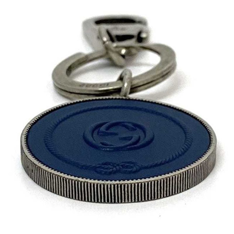 Gucci Navy  Metal Rubber Keyring (Pre-Owned) - Barde - Image 6