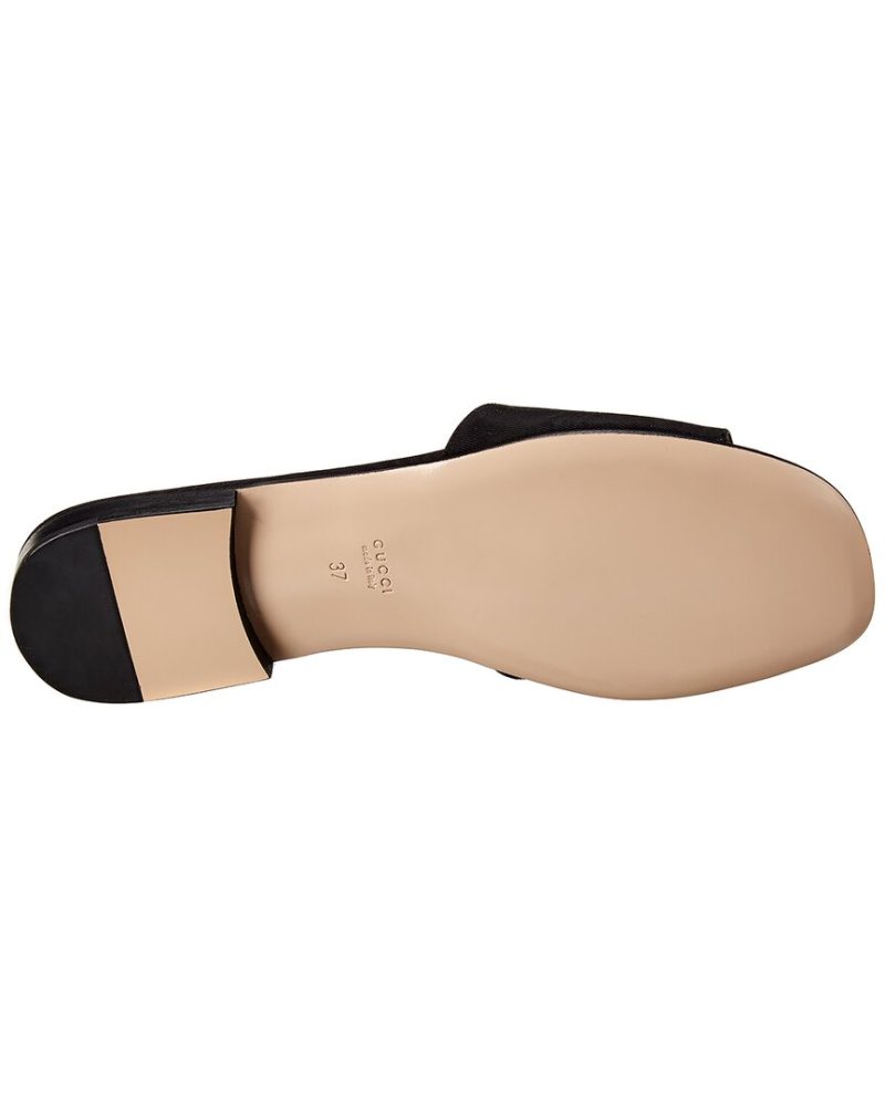 Gucci Crystal G Velvet Slide - Barde - Image 4