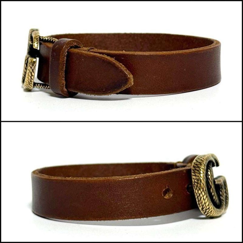 Gucci Leather Metal Charm Bracelet (Pre-Owned) - Barde - Image 2