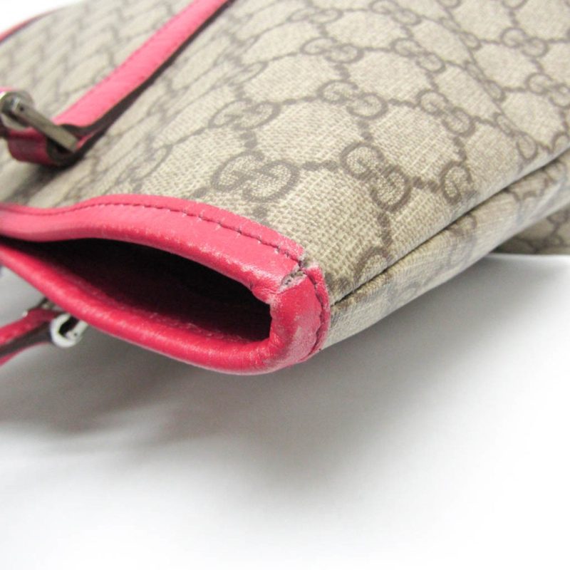 Gucci  pink Leather Coated Canvas Tote Bag (Pre-Owned) - Barde - Image 6