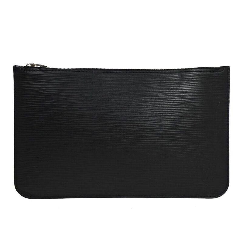 Louis Vuitton Neverfull Pouch  Leather Clutch Bag - Barde