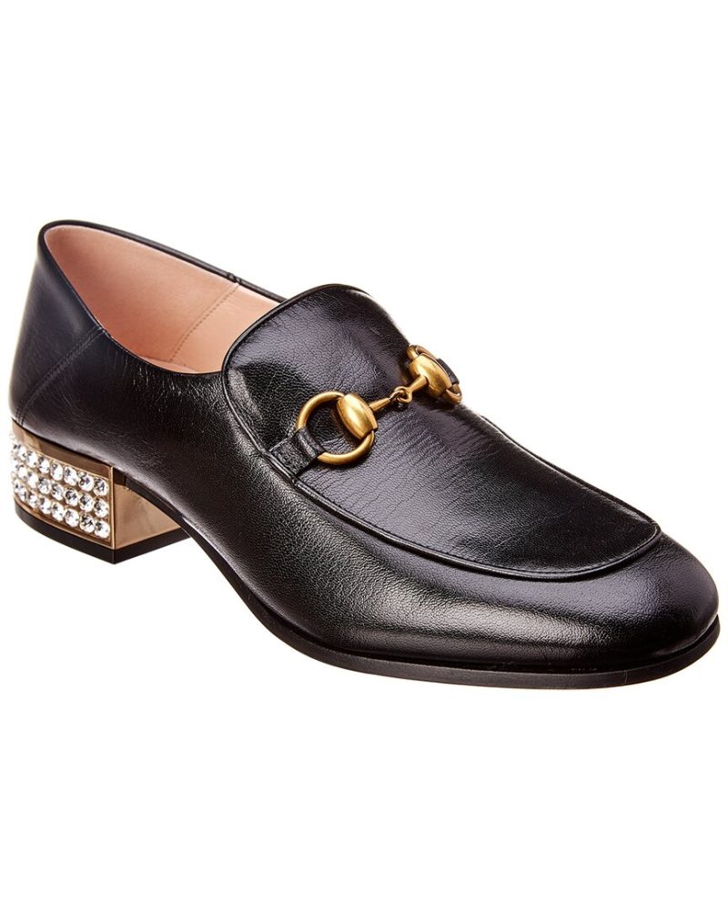 Gucci Mister Crystal Embellished Leather Loafer - Barde