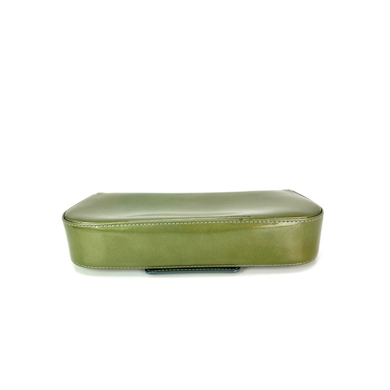 Louis Vuitton Patent Leather Sobe Green Clutch - Barde - Image 3