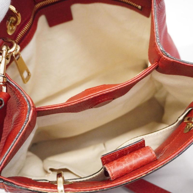 Gucci Bamboo  Leather Handbag () - Barde - Image 5
