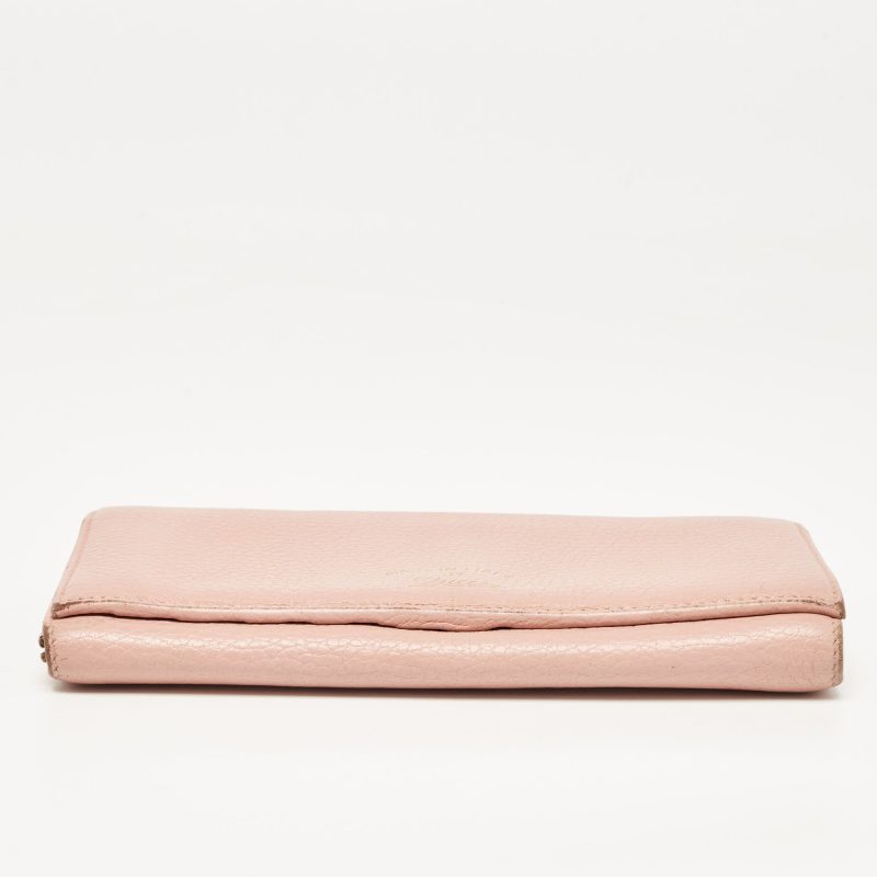 Gucci  Old Rose Leather Swing Continental Wallet - Barde - Image 6
