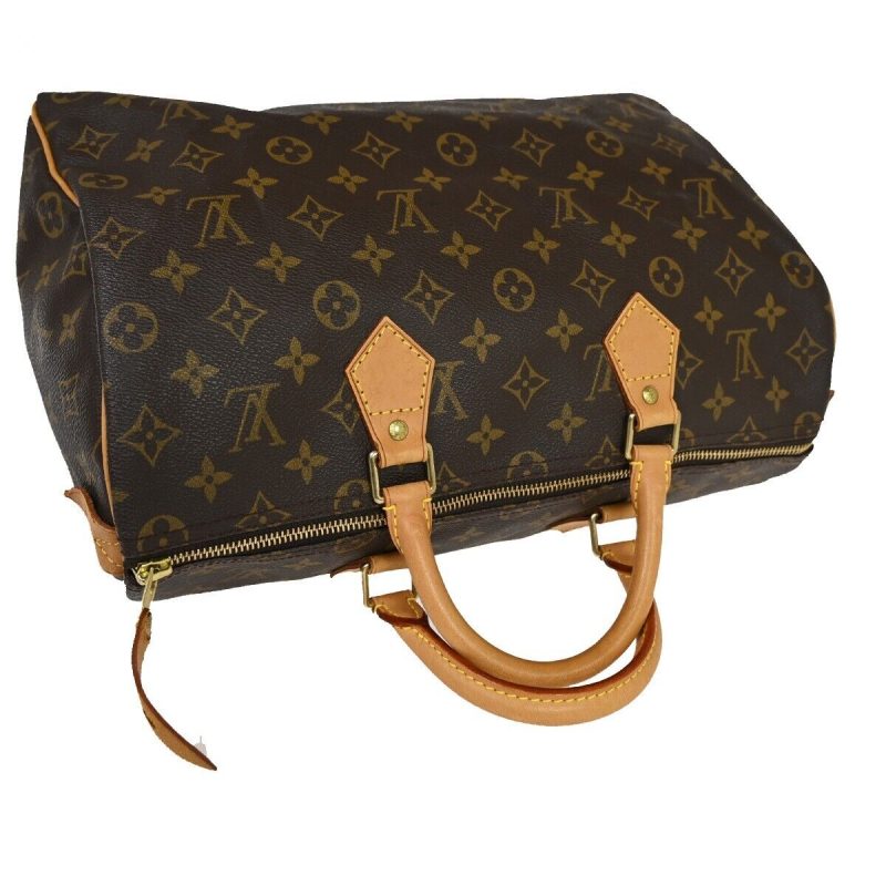 Louis Vuitton Speedy 35  Canvas Handbag - Barde - Image 4