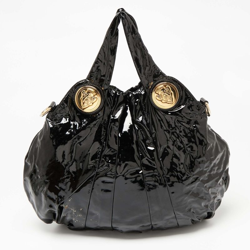Gucci  Patent Leather Large Hysteria Tote - Barde