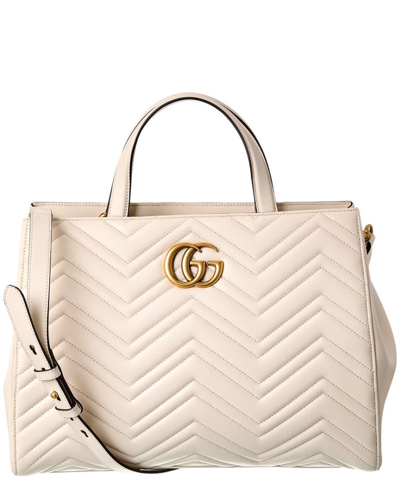 Gucci GG Marmont Medium Leather Tote - Barde