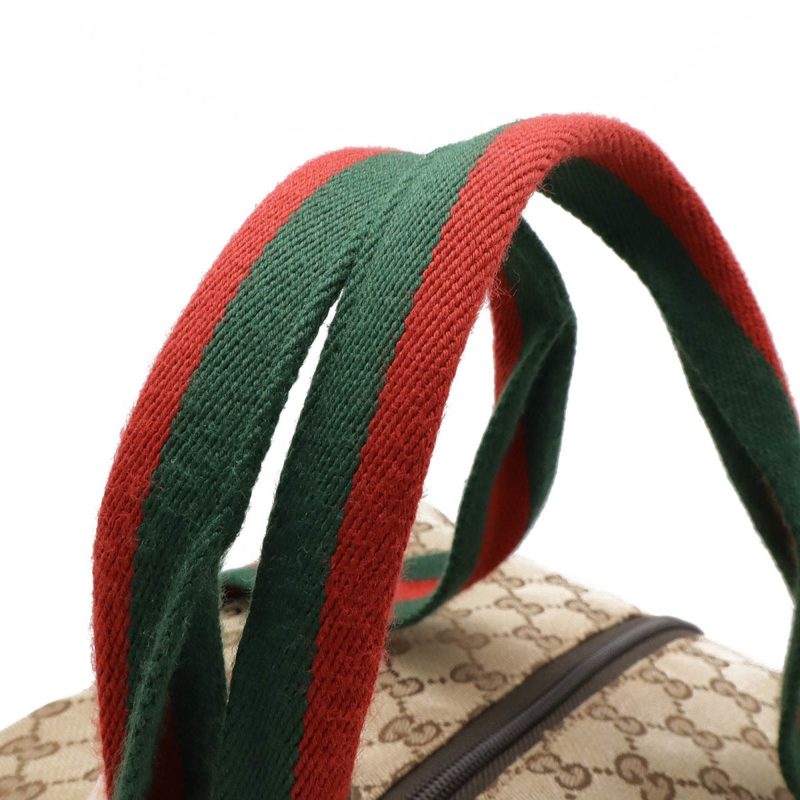 Gucci Gg Canvas     Color Canvas Leather Boston Bag Shoulder Bag (Pre-Owned) - Barde - Image 6