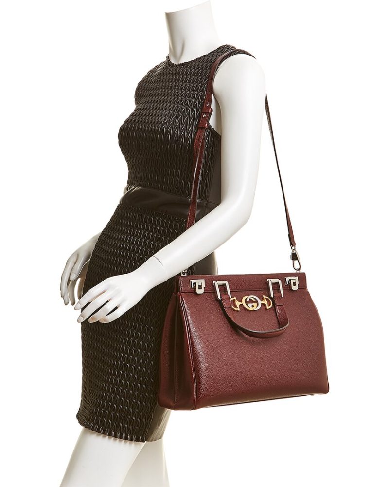 Gucci Zumi Medium Leather Top Handle Tote - Barde - Image 3