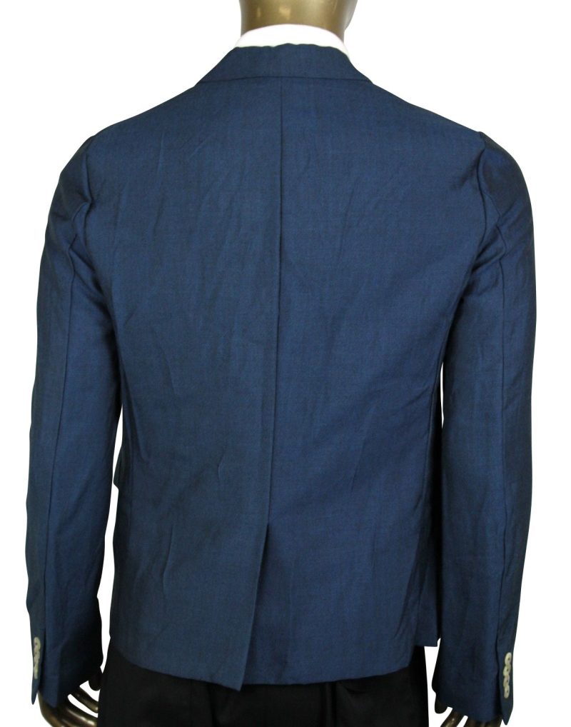 Gucci Men's Formal blue Saphire Wool / Mohair 2 Buttons Jacket - Barde - Image 4