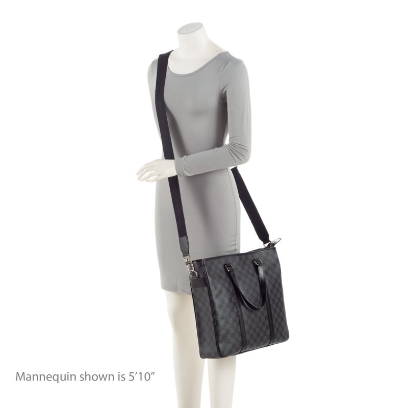 Louis Vuitton Damier Graphite Tadao PM Tote - Barde - Image 5