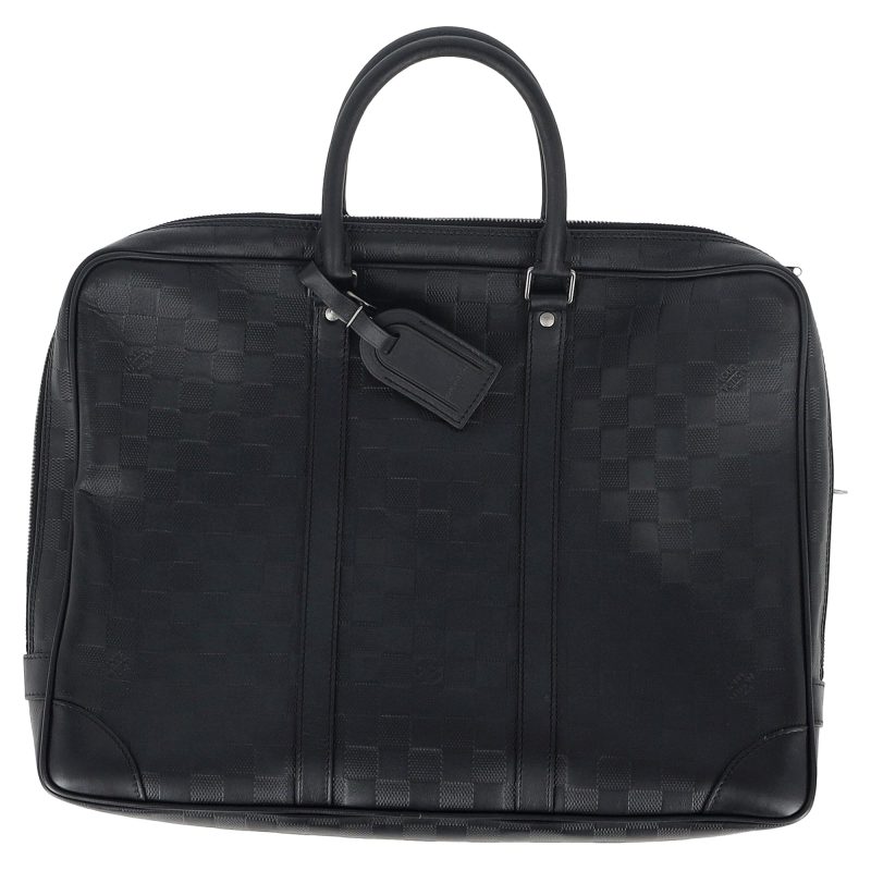 Louis Vuitton Porte-Documents Voyage PM Bag in Black Leather - Barde