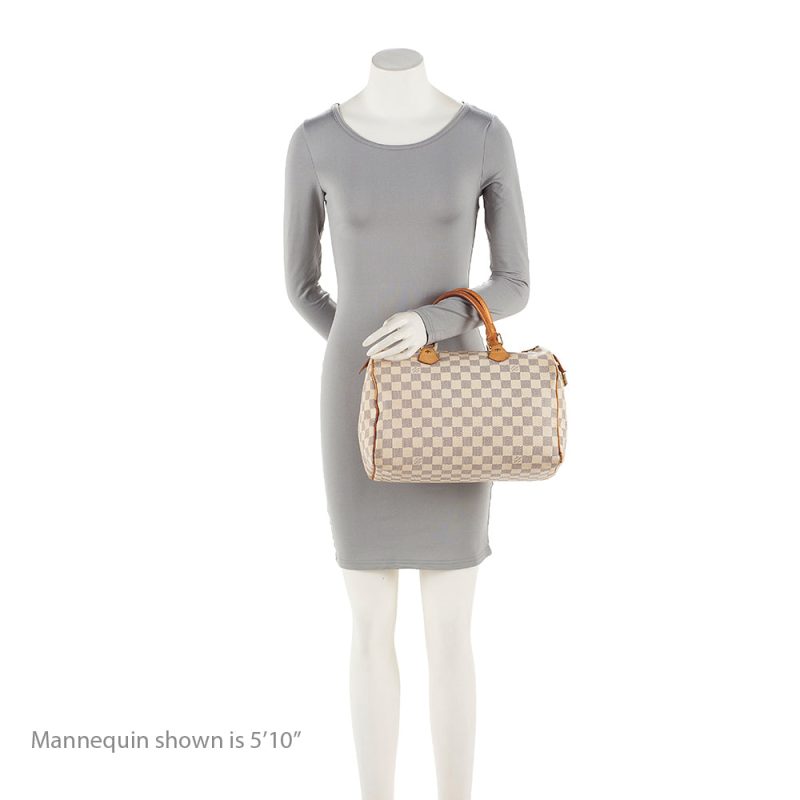 Louis Vuitton Damier Azur Speedy 30 Satchel - Barde - Image 5