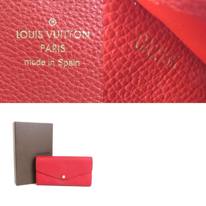 Louis Vuitton Portefeuille Sarah  Canvas Wallet - Barde - Image 4