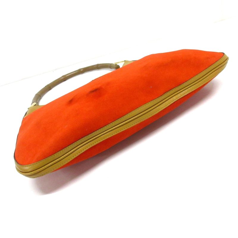 Gucci Bamboo  Suede Shoulder Bag () - Barde - Image 3