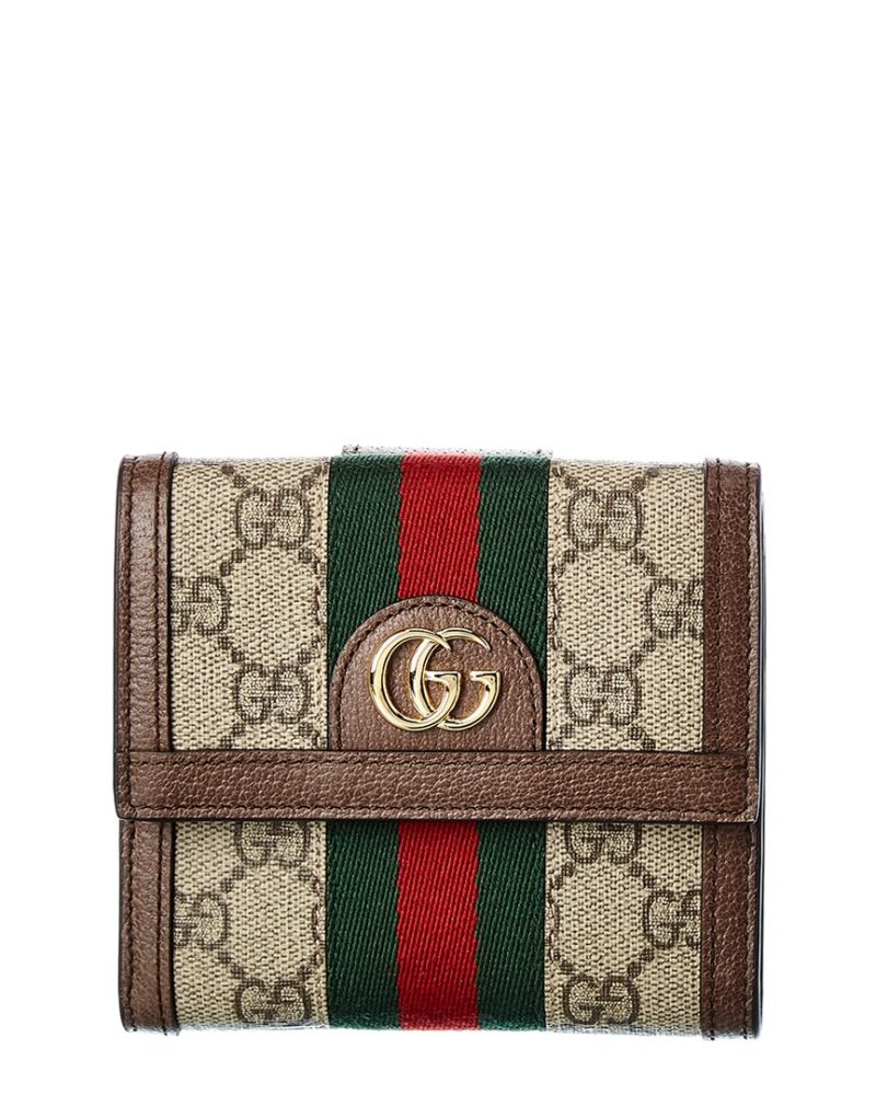 Gucci Ophidia GG Supreme Canvas & Leather French Wallet - Barde