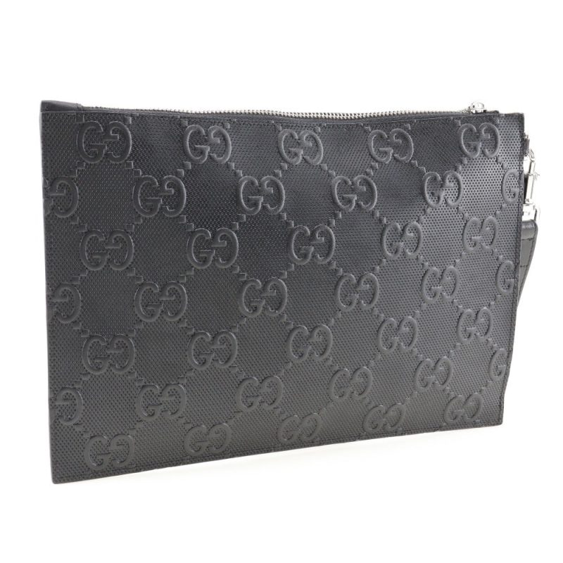 Gucci Gg Embossé  Leather Clutch Bag () - Barde - Image 2
