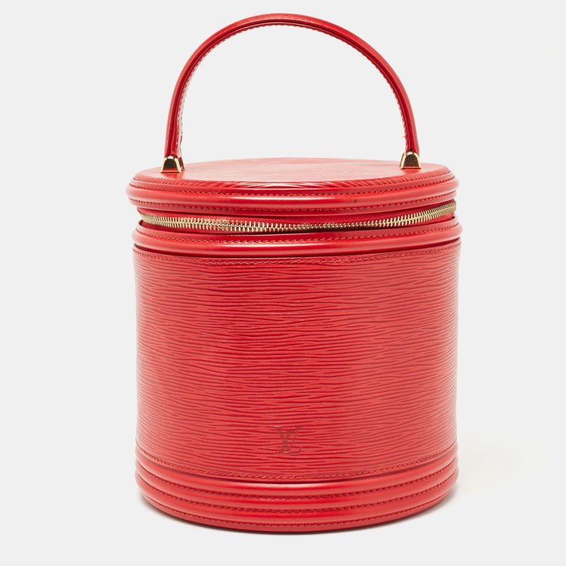 Louis Vuitton Red Epi Leather Cannes Vanity Case Bag - Barde