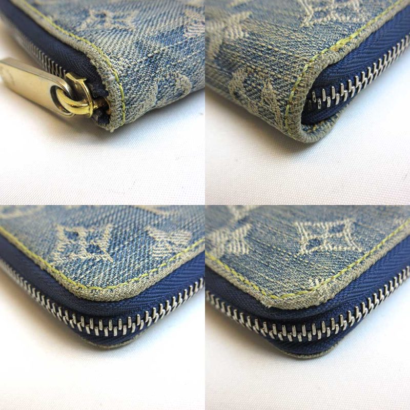 Louis Vuitton Monogram Denim Mini Zippy Wallet M95342 - Barde - Image 3