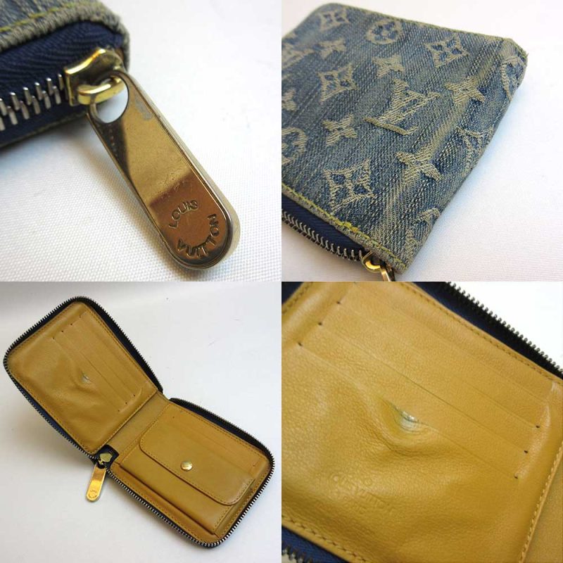 Louis Vuitton Monogram Denim Mini Zippy Wallet M95342 - Barde - Image 4