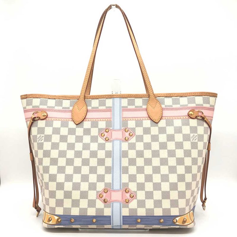 Louis Vuitton Damier Azur Neverfull MM Summer Trunk Collection Tote N41065 - Barde - Image 2