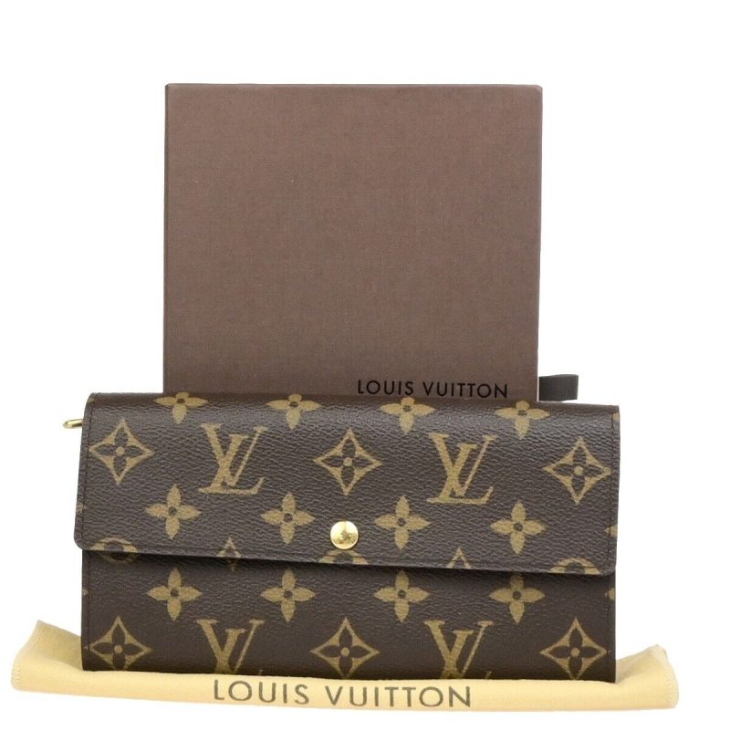 Louis Vuitton Portefeuille Sarah  Canvas Wallet - Barde