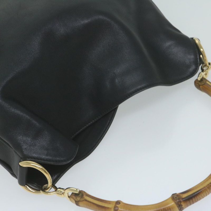 Gucci Bamboo  Leather Shoulder Bag () - Barde - Image 4