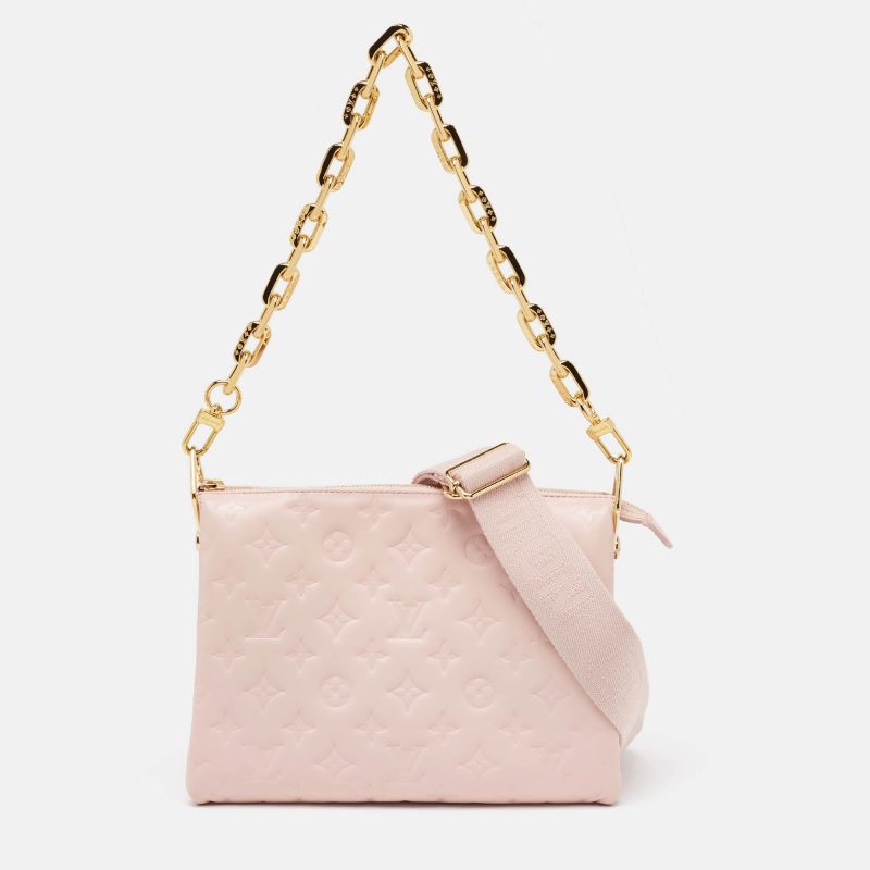 Louis Vuitton Soft Rose Monogram Embossed Leather Coussin Pm Bag - Barde