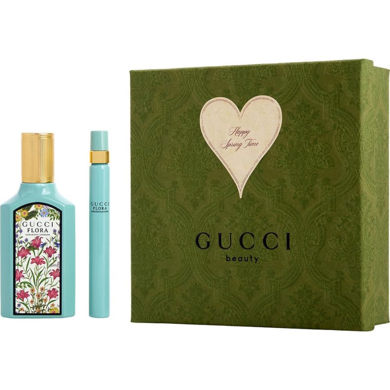 Gucci Flora Gorgeous Jasmine By Gucci Eau De Parfum Spray 1.6 Oz & Eau De Parfum Spray 0.33 Oz Mini Women - Barde - Image 2