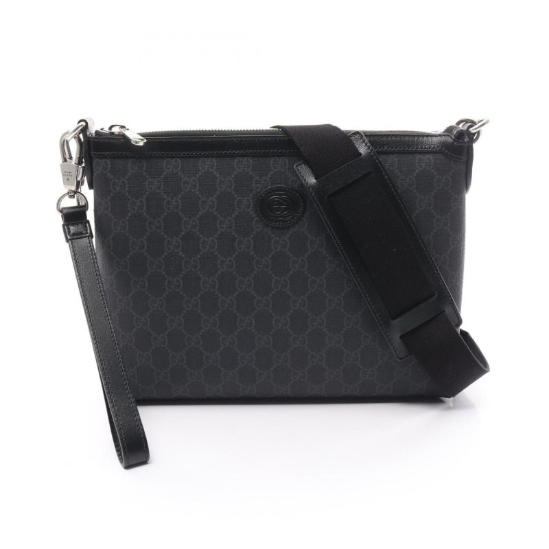 Gucci   Pvc Coated Canvas Leather Shoulder Bag (Pre-Owned) - Barde