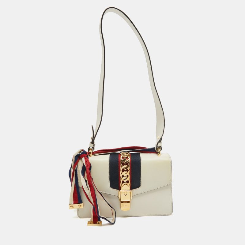 Gucci OffLeather Small Web Sylvie Shoulder Bag - Barde