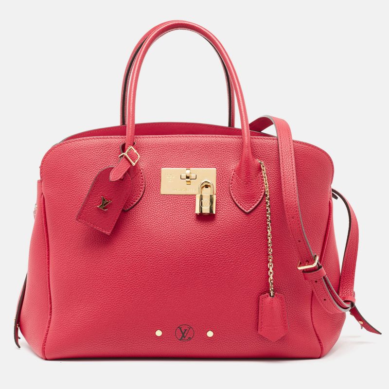 Louis Vuitton Red Leather Milla Mm Bag - Barde