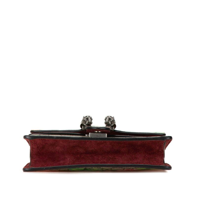 Gucci Gg Blooms  Wine Pvc Suede Shoulder Bag (Pre-Owned) - Barde - Image 4