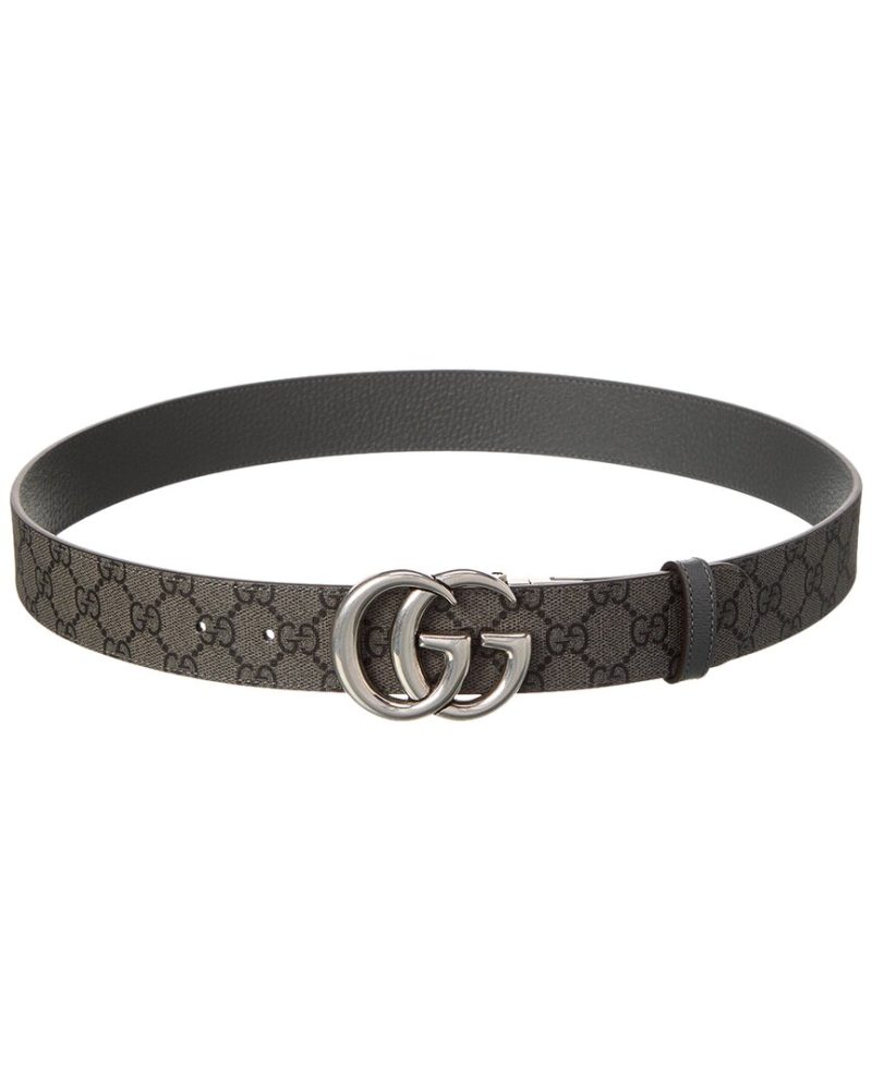 Gucci Reversible Canvas & Leather Belt - Barde