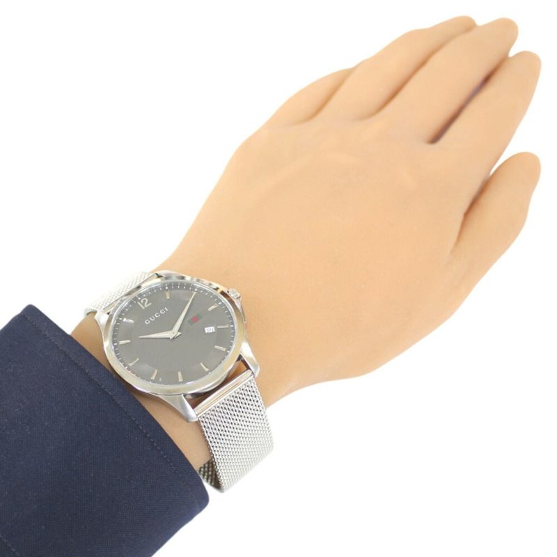Gucci G-Timeless  Stainless Steel Wristwatch (Pre-Owned) - Barde - Image 2