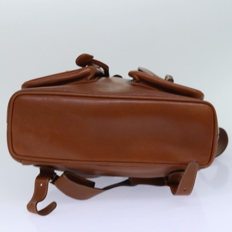 Gucci Bamboo  Leather Backpack Bag () - Barde - Image 3