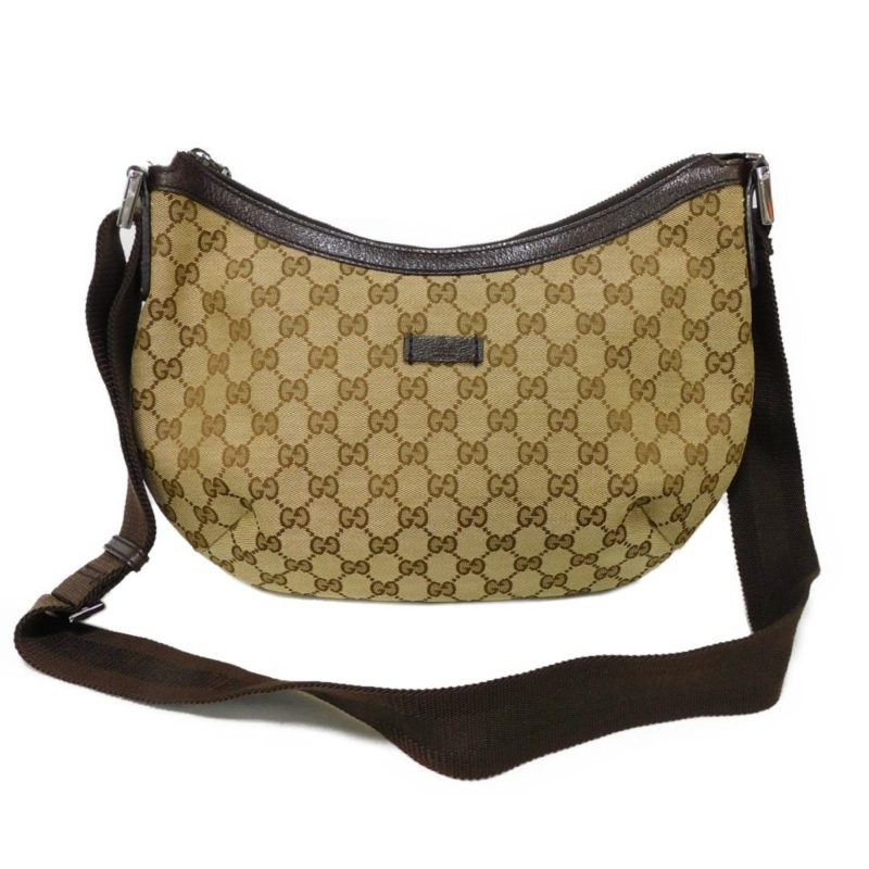 Gucci Gg Canvas  Gg Canvas Leather Messenger Bag Shoulder Bag (Pre-Owned) - Barde