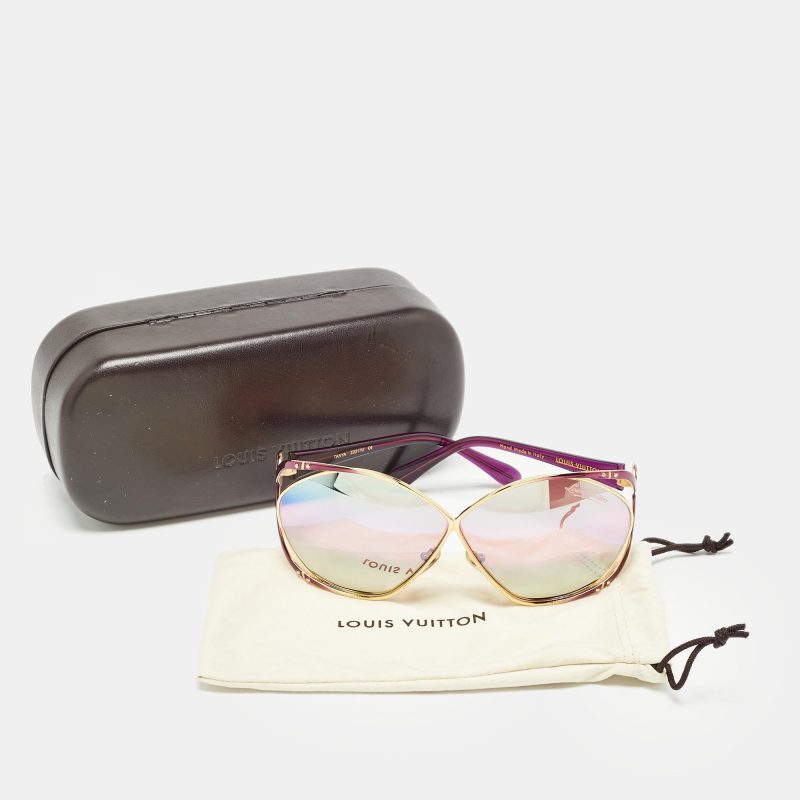 Louis Vuitton Pink/purple Z0217U Tanya Oversized Sunglasses - Barde - Image 3