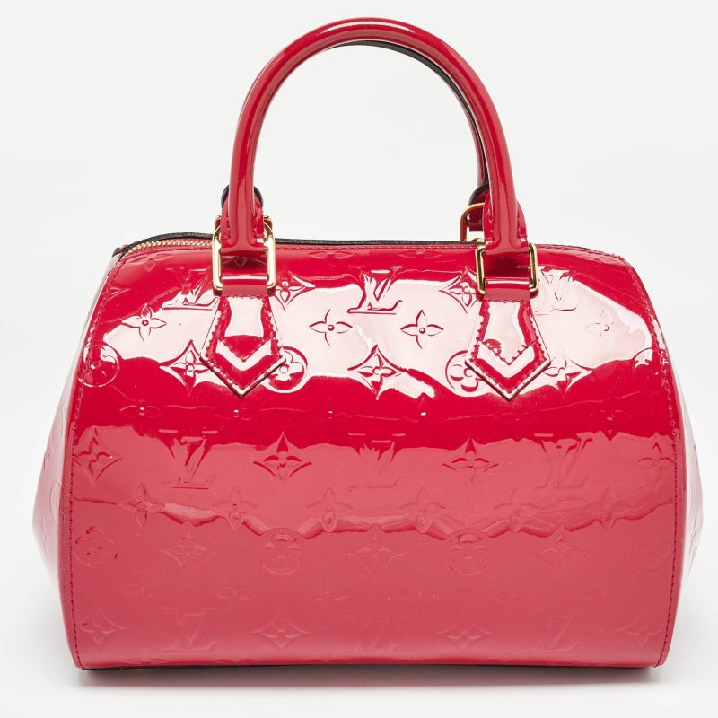 Louis Vuitton Rose Pop Monogram Vernis Montana Bag - Barde - Image 3