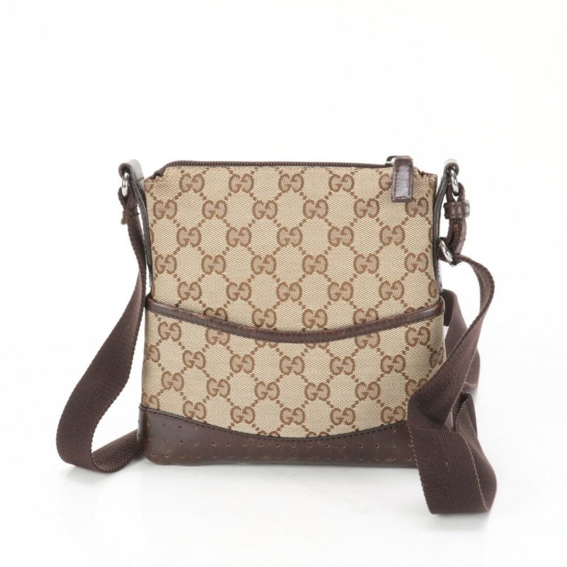 Gucci  Leather Canvas Shoulder Bag Tote Bag (Pre-Owned) - Barde