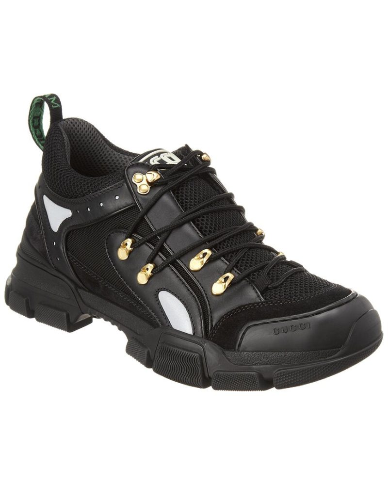 Gucci Flashtrek Leather & Mesh Sneaker - Barde