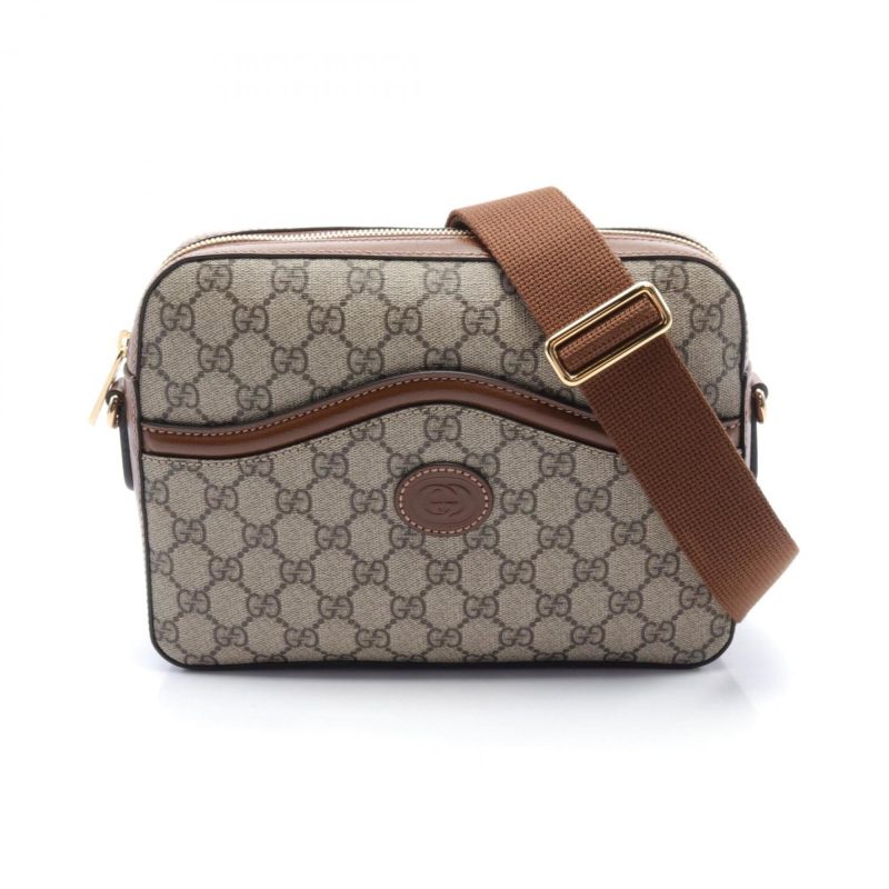 Gucci   Pvc Coated Canvas Leather Shoulder Bag (Pre-Owned) - Barde