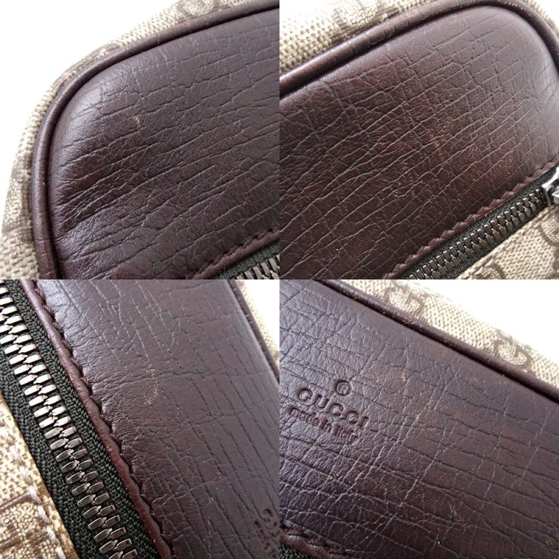 Gucci Shoulder Bag PVC Coated Canvas Leather - Barde - Image 5