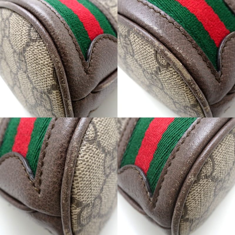 Gucci Small Bucket Bag GG Supreme Canvas Leather - Barde - Image 4