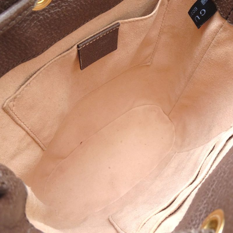Gucci Small Bucket Bag GG Supreme Canvas Leather - Barde - Image 7
