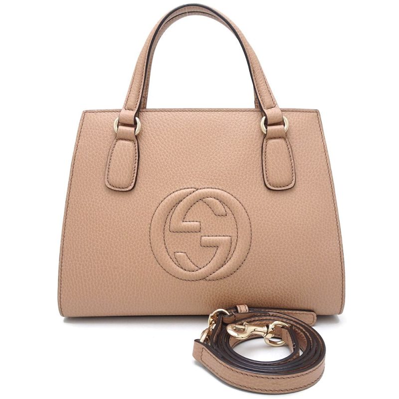 Gucci Leather 2Way Bag Soho Interlocking G - Barde