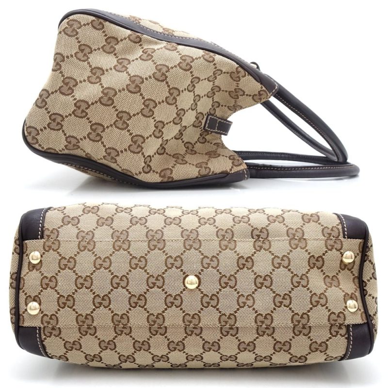 Gucci GG Canvas Leather Tote Bag - Barde - Image 2