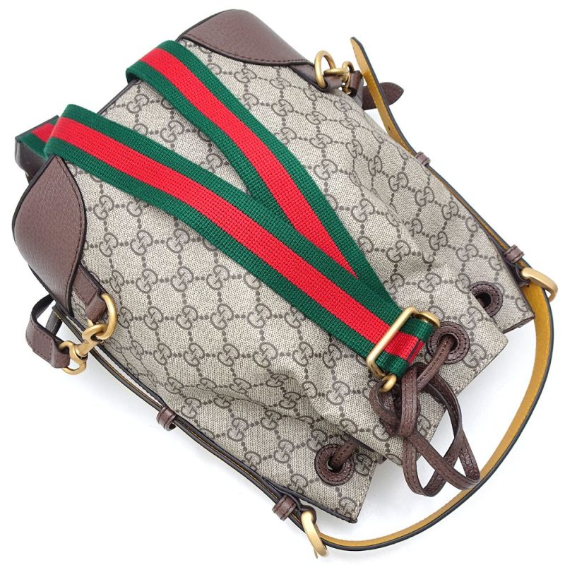 Gucci GG Supreme Canvas Leather 2Way Backpack - Barde - Image 3