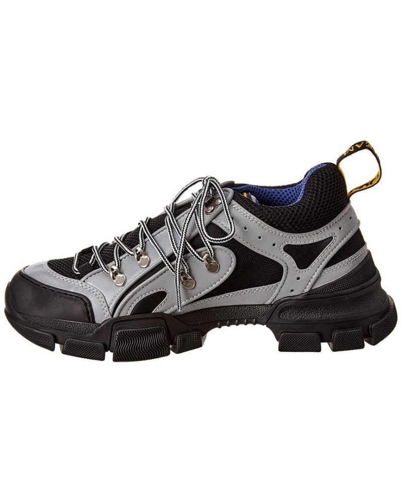 Gucci Leather & Mesh Sneaker - Barde - Image 2